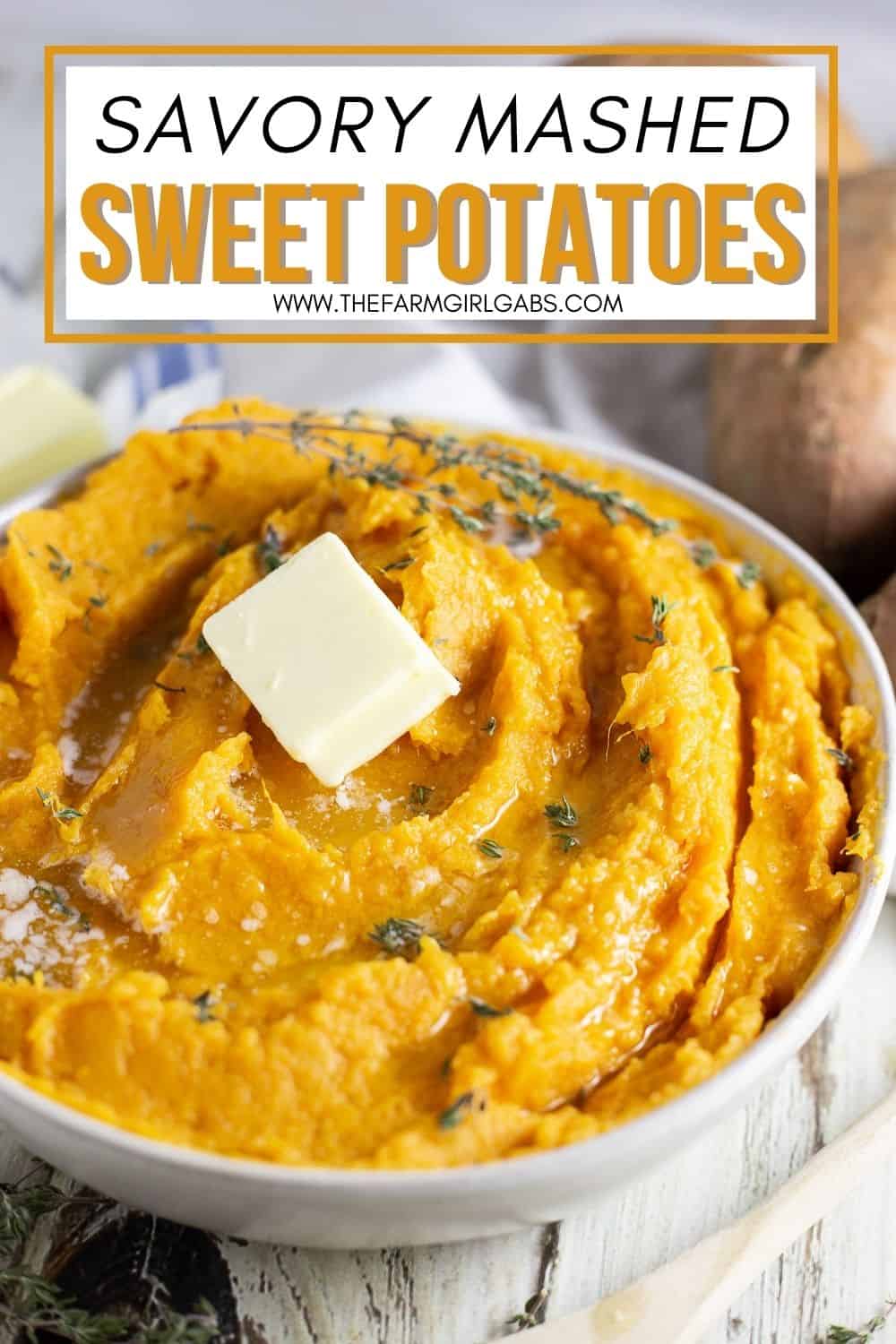 Savory Mashed Sweet Potatoes - The Farm Girl Gabs®