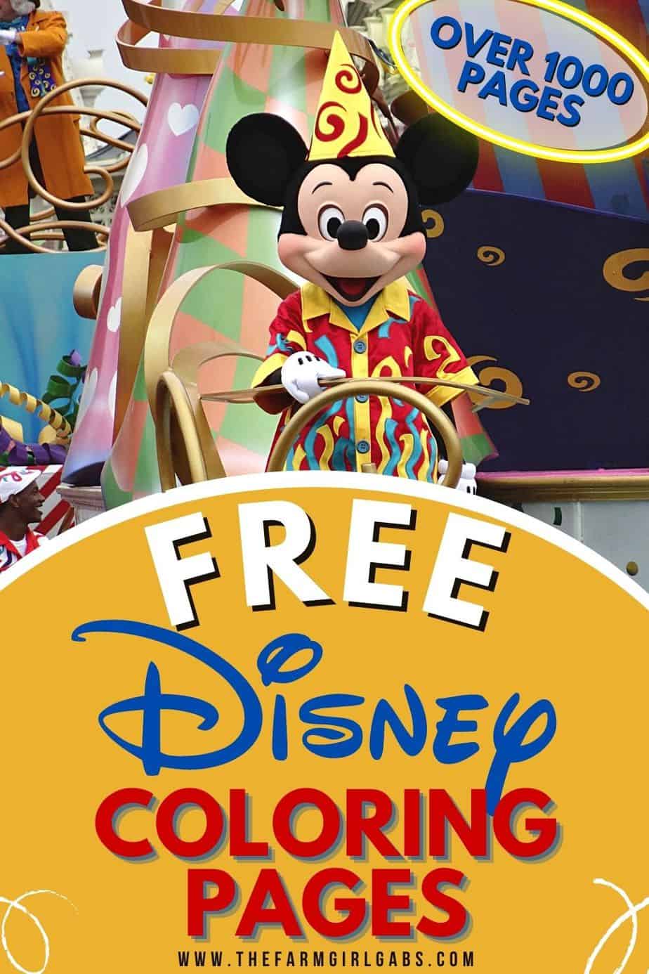 1000 Free Disney Coloring Pages For Kids