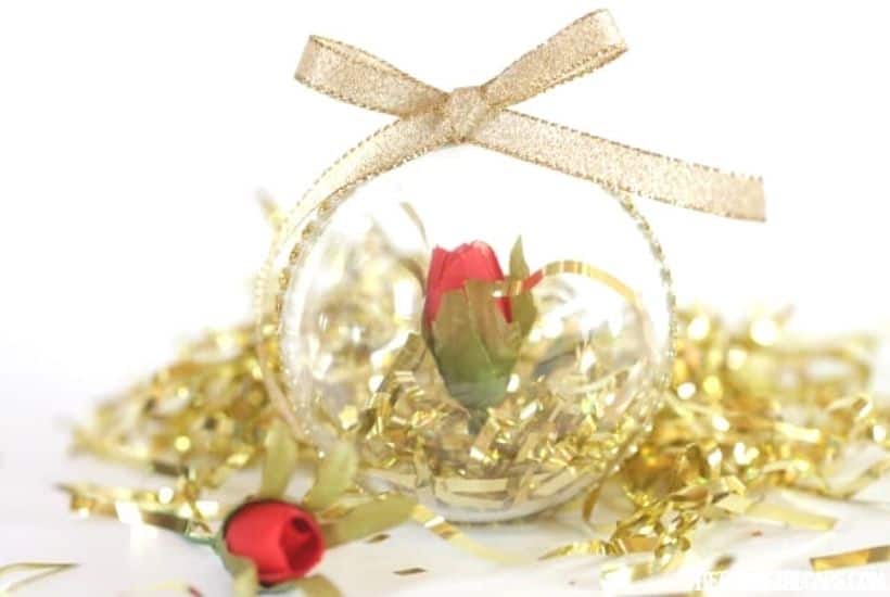 Beauty And The Beast Enchanted Rose Ornament