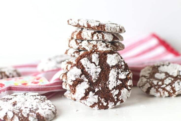 Soft and Chewy Chocolate Crinkle Cookies are a family favorite Christmas cookies. These moist brownie-like cookies aren't just for Christmas though. You can enjoy this cookie's chocolaty goodness all year long.