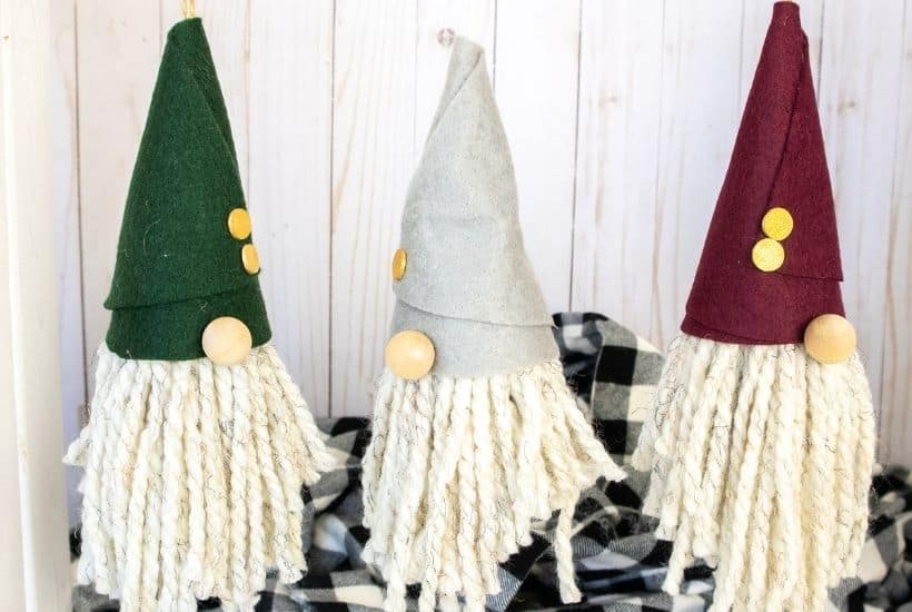 Just chilling with my gnomies. This DIY Gnome Ornament is an easy Christmas craft project. Make this gnome Christmas ornament for your tree. Gnome crafts are very popular right now. This Christmas gnome ornament is an easy holiday craft to make. KIds will love making this gnome holiday ornament too.