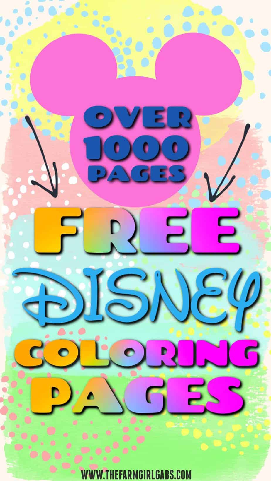 1000 Free Disney Coloring Pages For Kids