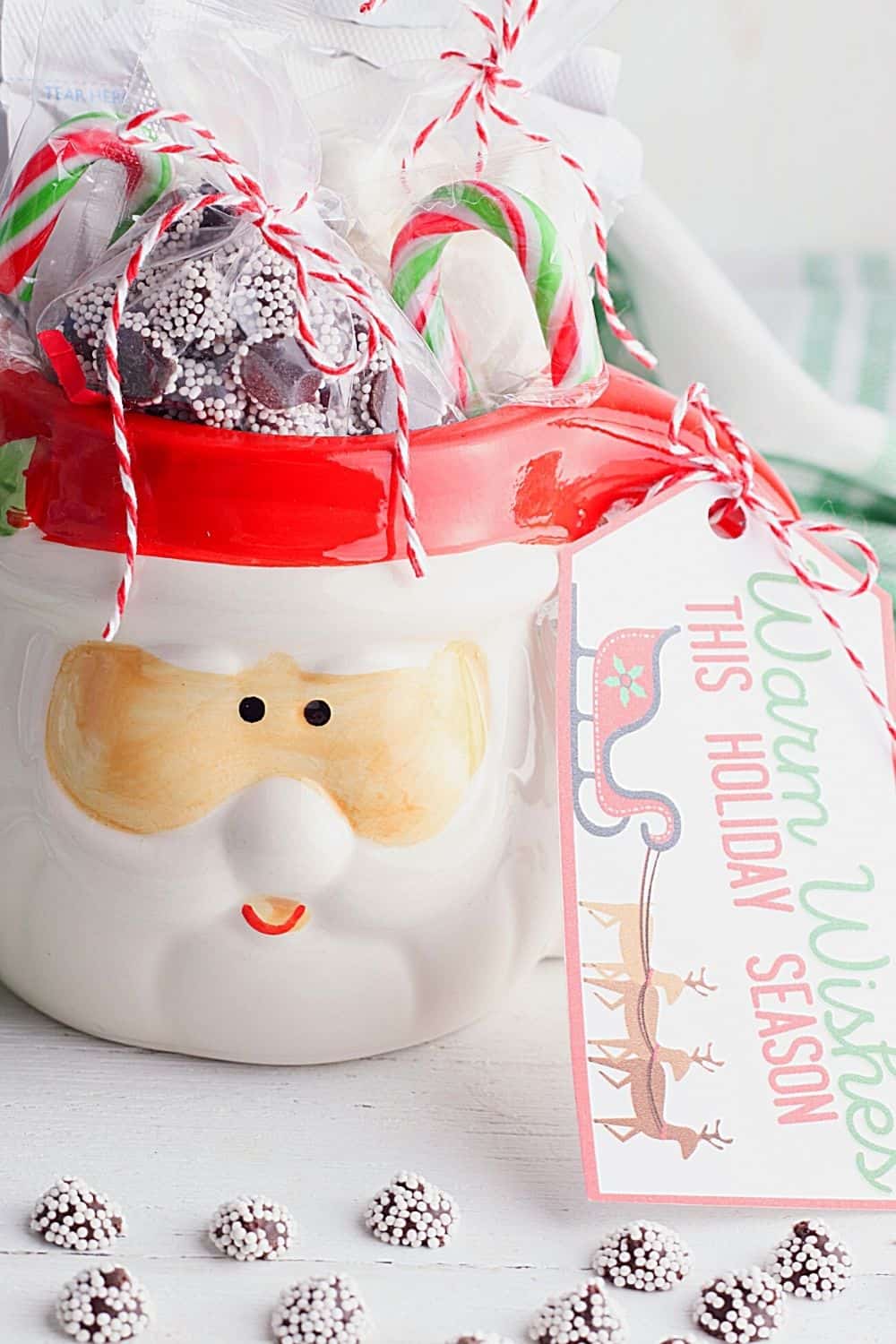 Dollar Store Hot Chocolate Mug Christmas Gift - The Farm Girl Gabs®