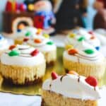 Mini Eggnog Cheesecakes are the perfect holiday dessert. This festive recipe combines classic eggnog into miniature delicious cheesecake desserts.