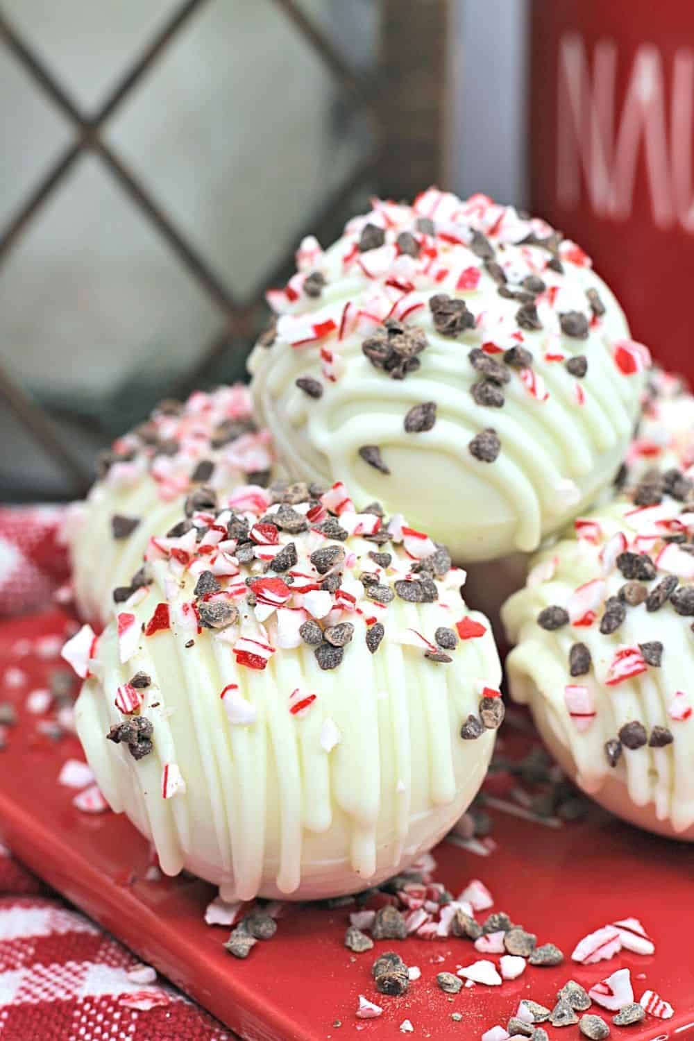 Peppermint Mocha Hot Cocoa Bombs - The Farm Girl Gabs®
