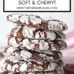 Soft and Chewy Chocolate Crinkle Cookies are a family favorite Christmas cookies. These moist brownie-like cookies aren't just for Christmas though. You can enjoy this cookie's chocolaty goodness all year long.