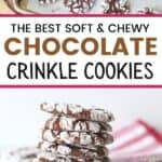 Soft and Chewy Chocolate Crinkle Cookies are a family favorite Christmas cookies. These moist brownie-like cookies aren't just for Christmas though. You can enjoy this cookie's chocolaty goodness all year long.