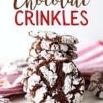 Soft and Chewy Chocolate Crinkle Cookies are a family favorite Christmas cookies. These moist brownie-like cookies aren't just for Christmas though. You can enjoy this cookie's chocolaty goodness all year long.