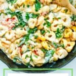 Creamy Tortellini Skillet pasta