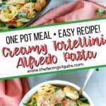 Creamy Tortellini Skillet pasta