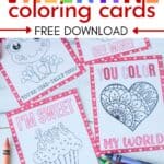 Color some fun this Valentine's Day. Download this Free Printable Kid's Valentine set to give to friends and classmates. These printable Valentines are fun to color.