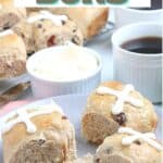 Easy Hot Cross Buns long pin