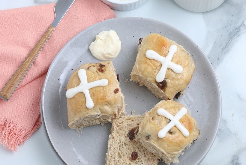 You may have heard of the song, but have you enjoyed freshly baked Hot Cross Buns? If not, follow this simple recipe to prepare these slightly sweet buns that are the perfect breakfast treat.
