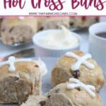 Easy Hot Cross Buns long pin