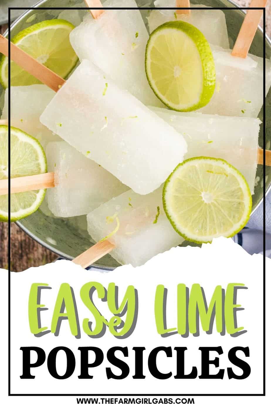 Homemade lime popsicles are a refreshing treat. Full of bright lime flavor, this three-ingredient easy popsicle recipe is a perfect cool down for a warm summer's day.