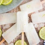 Homemade lime popsicles are a refreshing treat. Full of bright lime flavor, this three-ingredient easy popsicle recipe is a perfect cool down for a warm summer's day.