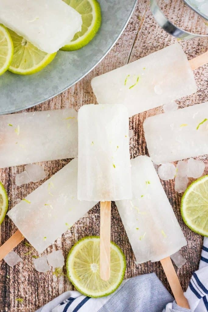 Homemade lime popsicles are a refreshing treat. Full of bright lime flavor, this three-ingredient easy popsicle recipe is a perfect cool down for a warm summer's day.