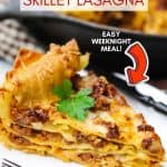 skillet lasagna