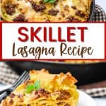 Cast Iron Skillet Lasagna is an easy twist on the classic Italian recipe. This Cast Iron Lasagna recipe makes a great weeknight meal idea. Grab your skillet and get cooking!