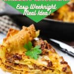 Cast Iron Skillet Lasagna is an easy twist on the classic Italian recipe. This Cast Iron Lasagna recipe makes a great weeknight meal idea. Grab your skillet and get cooking!