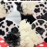 These Disney Cupcakes are inspired by the upcoming Disney movie Cruella. Make a batch of these Cruella de Vil cupcakes and celebrate the wickedness. This easy cupcake recipe is perfect for Disney fans. I love making Disney recipes at home. This Disney cupcake recipe is easy to make and easy to decorate. Celebrate your inner Disney Villain and whip up a batch of these Cruella cupcakes. These cupcakes are perfect for a 101 Dalmatians Party.