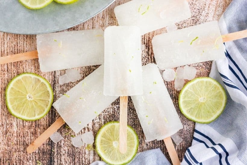 Homemade lime popsicles are a refreshing treat. Full of bright lime flavor, this three-ingredient easy popsicle recipe is a perfect cool down for a warm summer's day.