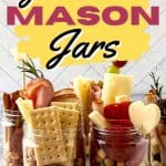 Jarcuterie Mason Jars are a fun alternative to a charcuterie board. These mason jar appetizers are individually portioned Charcuterie mason jars. They are an easy party idea to serve at your next gathering.