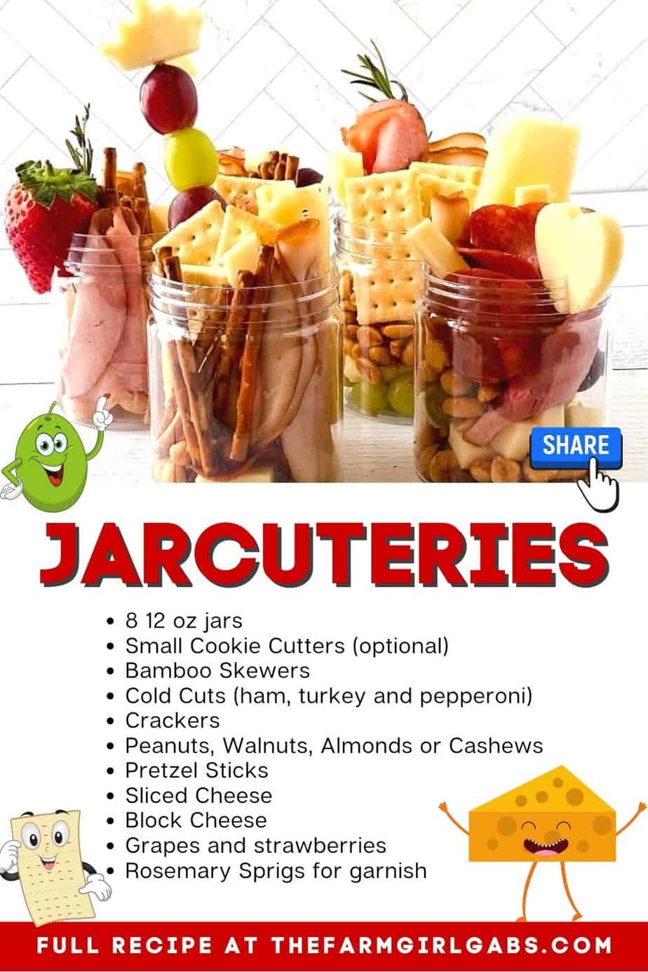 Jarcuterie Mason Jars The Farm Girl Gabs®