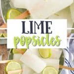 Homemade lime popsicles are a refreshing treat. Full of bright lime flavor, this three-ingredient easy popsicle recipe is a perfect cool down for a warm summer's day.