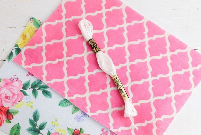 This simple DIY fabric tray is a fun sewing project you can make in just a few minutes. This easy craft project is perfect to display on your desk and use for home organization.