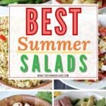 Hosting a backyard barbecue this summer?. Stay home this year and celebrate with any of these 35 Summer Salad Recipes to celebrate summer. These easy salad recipes will be a hit.