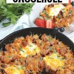 Have breakfast ready in a pinch with this easy Breakfast Skillet recipe. It combines classic breakfast favorites, including bacon, sausage, and eggs.