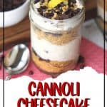 Cannoli Cheesecake Jars pin