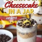 Cannoli Cheesecake Jars pin