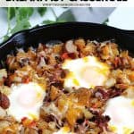 Have breakfast ready in a pinch with this Breakfast Skillet recipe. It combines classic breakfast favorites, including bacon, sausage, and eggs.