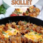 Easy Breakfast skillet Casserole pin