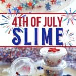 Looking for a fun red, white and blue craft idea to keep the kids busy at your Memorial Day or July Fourth Celebration? This Patriotic Party Slime makes the perfect party favor.