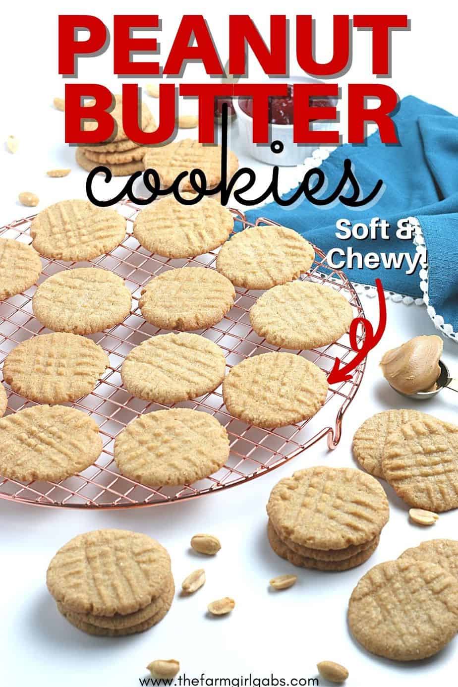 Easy Peanut Butter Cookies - The Farm Girl Gabs®