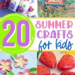 Cure summer boredom. This list of top Summer Kids Crafts will keep the littles will keep your children busy and entertained all summer long! When you hear "I'm bored", whip out this handy list for fun summer crafts for kids. From painting to paper crafts, this list of easy kids' crafts will keep them busy.
