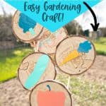 Decorate your garden using DIY Wood Slice Garden Markers with Cricut Joy. You can label your plants, including flowers, fruits, and vegetables using these homemade markers. This easy gardening craft will add beauty to your garden. This is a Cricut craft so you can use your Cricut Joy to finish.