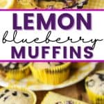 It's blueberry season on the farm! Sweet farm-fresh blueberries and tart lemons pair up for these delicious Lemon Blueberry Muffins. This easy recipe is perfect for breakfast or dessert. This is the best breakfast to make ahead and grab on a busy morning. This easy muffin recipe is made with sour cream and makes moist, homemade bakery-style muffins.