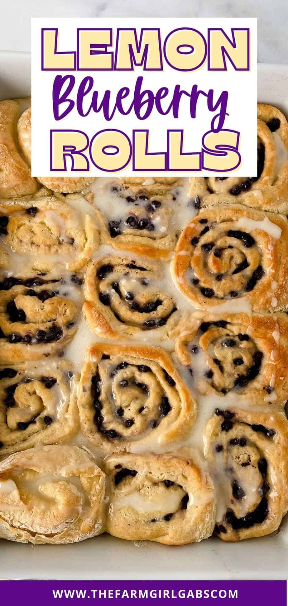 Lemon Blueberry Rolls - The Farm Girl Gabs®