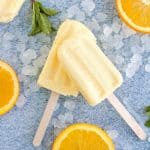 Orange Julius Popsicles are creamy, smooth and full of orange flavor. If you love an orange creamsicle, you are going to love this variation of the classic frozen treat.