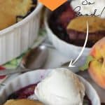 Blueberries and peaches are the fruits of summer! They pair up in this easy cobbler recipe to make a delicious Blueberry Peach Cobbler. This homemade cobbler recipe is a perfect way to enjoy their summer bounty! Read this post for how to make a simple blueberry peach cobbler from scratch.