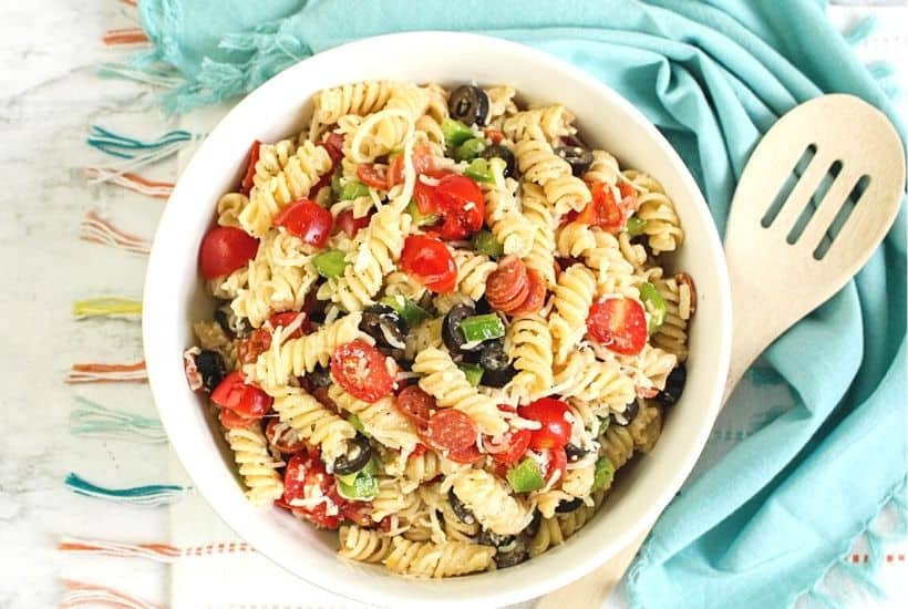 Easy Pepperoni Pasta Salad - The Farm Girl Gabs®