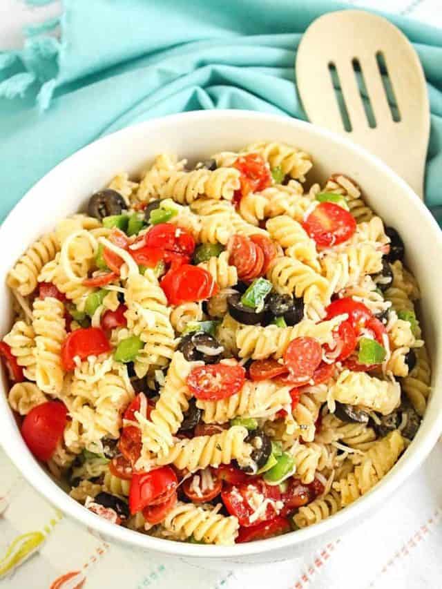 Easy Pepperoni Pasta Salad Story - The Farm Girl Gabs®