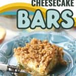 Apple season calls for easy fall recipes. These Apple Caramel Walnut Cheesecake Bars are a family favorite. This apple recipe starts with a shortbread crust and is topped with a cheesecake layer then loads of fresh apples, walnuts and a drizzle of caramel. Grab a cup of coffee and dig into this tasty fall dessert. You will love this easy fall cheesecake recipe.