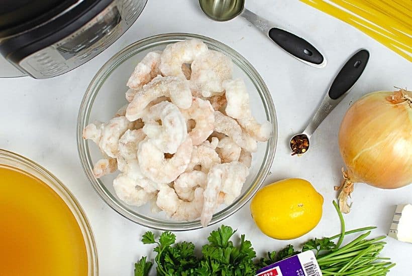 Prepare the perfect dinner with ease using this Instant Pot Shrimp Scampi recipe. Serve it over fettuccine noodles and a side salad to complete the meal. This easy instant pot recipe is a perfect weeknight meal idea. Try this easy Italian recipe.