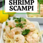 Prepare the perfect dinner with ease using this Instant Pot Shrimp Scampi recipe. Serve it over fettuccine noodles and a side salad to complete the meal. This easy instant pot recipe is a perfect weeknight meal idea. Try this easy Italian recipe.