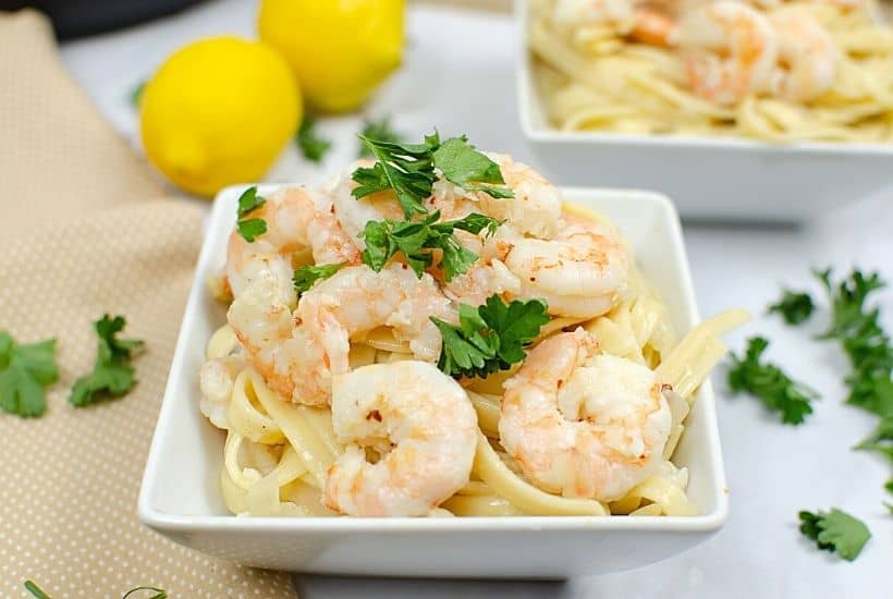 Prepare the perfect dinner with ease using this Instant Pot Shrimp Scampi recipe. Serve it over fettuccine noodles and a side salad to complete the meal. This easy instant pot recipe is a perfect weeknight meal idea. Try this easy Italian recipe.
